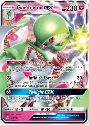 Gardevoir GX (93) [SM - Burning Shadows] Holofoil - Deck Out Gaming