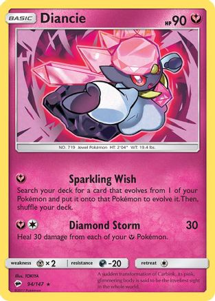 Diancie (94) [SM - Burning Shadows] Reverse Holofoil - Deck Out Gaming