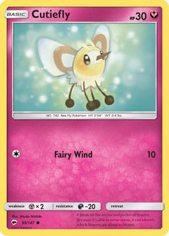 Cutiefly (95) [SM - Burning Shadows] Reverse Holofoil - Deck Out Gaming
