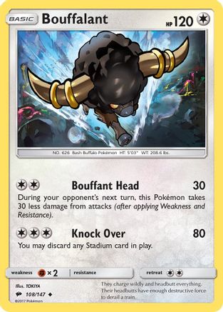 Bouffalant (108) [SM - Burning Shadows] Reverse Holofoil - Deck Out Gaming