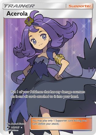 Acerola (Full Art) (142) [SM - Burning Shadows] Holofoil - Deck Out Gaming