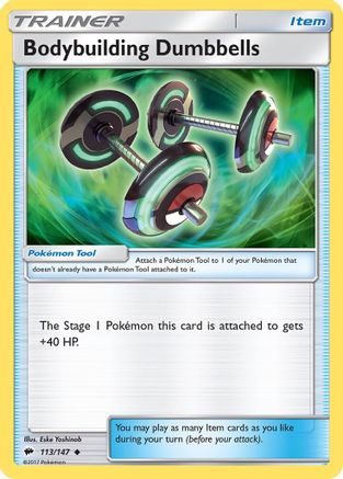 Bodybuilding Dumbbells (113) [SM - Burning Shadows] Reverse Holofoil - Deck Out Gaming