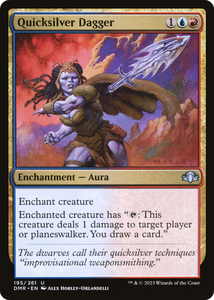 Quicksilver Dagger (195) [Dominaria Remastered] foil - Deck Out Gaming