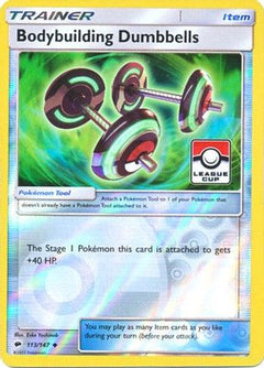 Bodybuilding Dumbbells - 113/147 (League Cup) (113) [League & Championship Cards] Reverse Holofoil - Deck Out Gaming