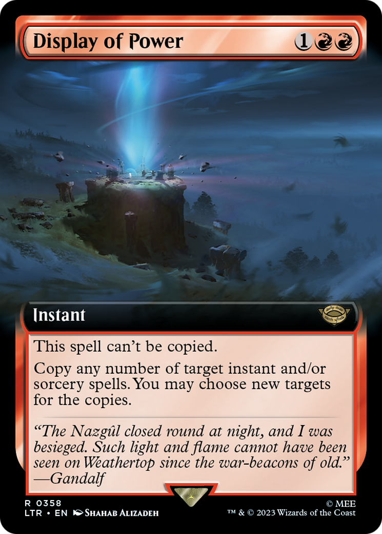 Display of Power (Extended Art) (358) [The Lord of the Rings: Tales of Middle-earth] - Deck Out Gaming