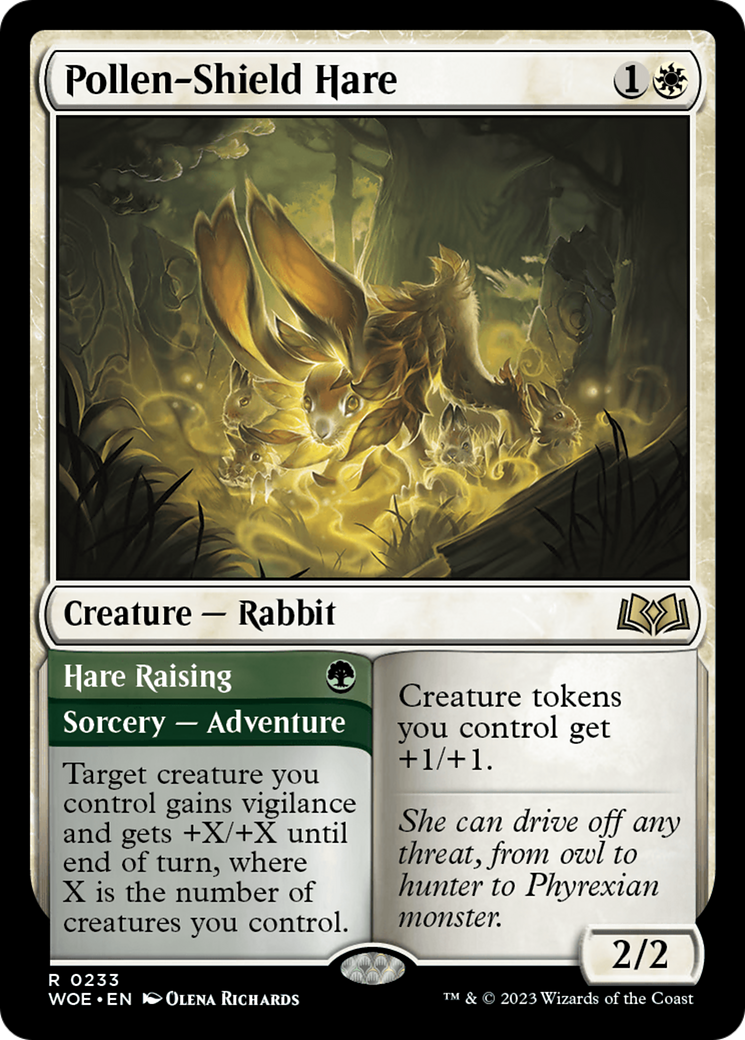 Pollen-Shield Hare (233) [Wilds of Eldraine] - Deck Out Gaming