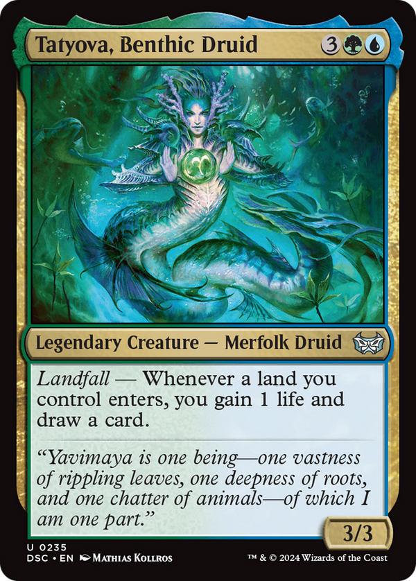 Tatyova, Benthic Druid (235) [Duskmourn: House of Horror Commander] - Deck Out Gaming