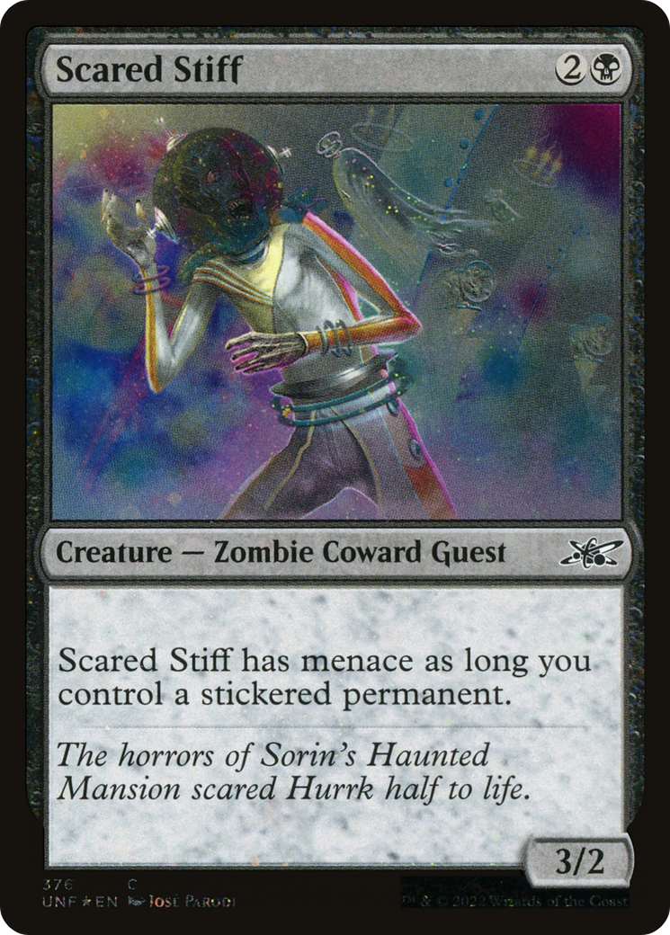 Scared Stiff (Galaxy Foil) (376) [Unfinity] foil - Deck Out Gaming
