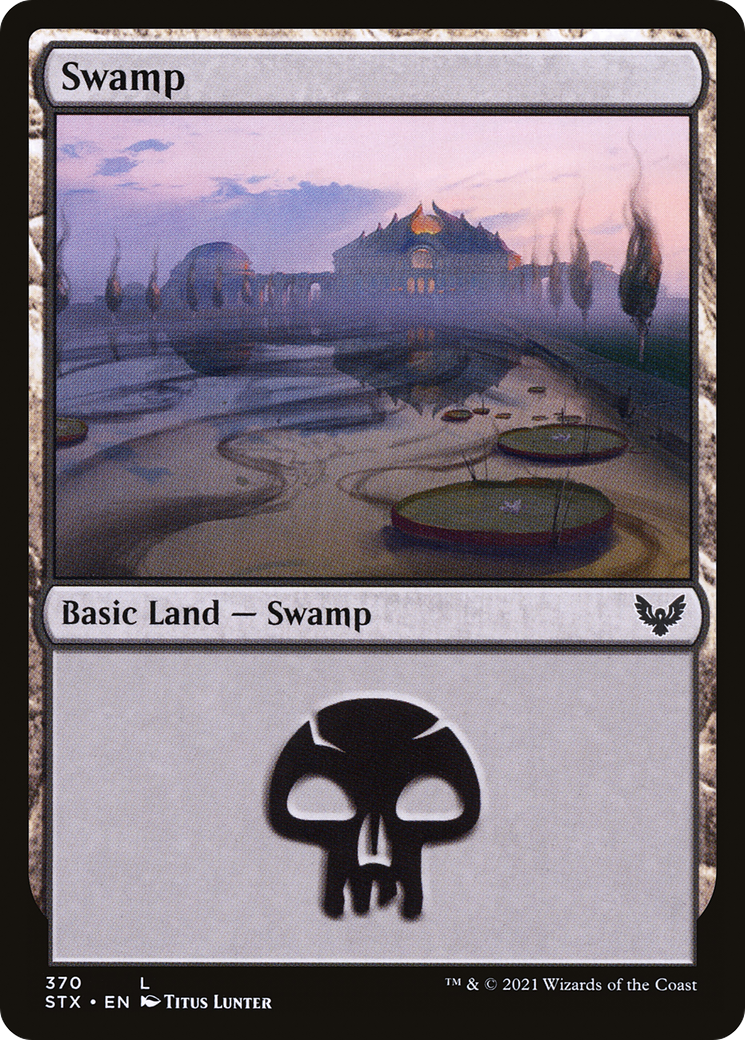 Swamp (370) (370) [Strixhaven: School of Mages] foil - Deck Out Gaming