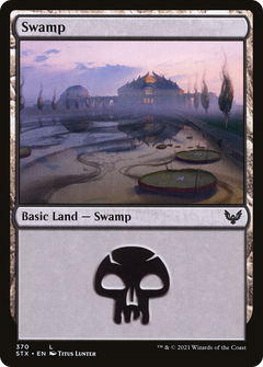 Swamp (370) (370) [Strixhaven: School of Mages] foil - Deck Out Gaming
