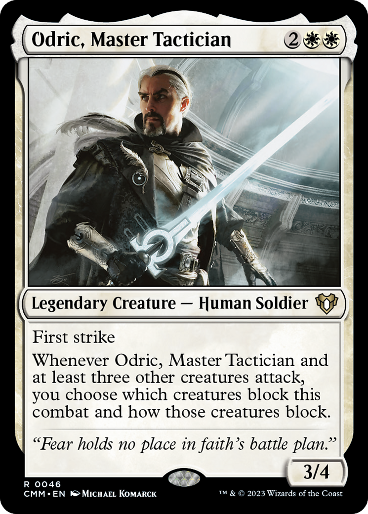 Odric, Master Tactician (46) [Commander Masters] foil - Deck Out Gaming