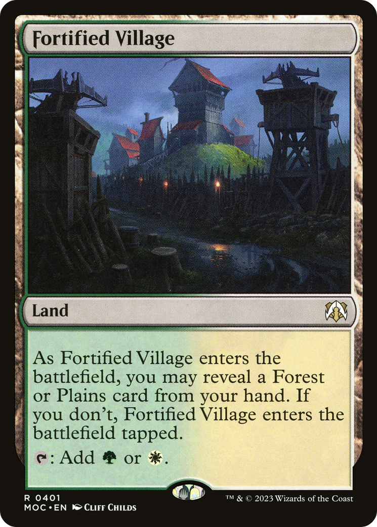 Fortified Village (401) [March of the Machine Commander] - Deck Out Gaming
