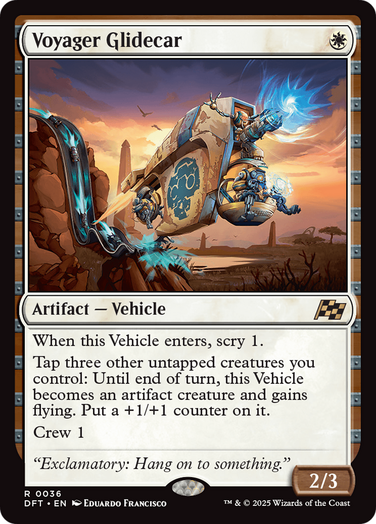 Voyager Glidecar (36) [Aetherdrift] foil - Deck Out Gaming