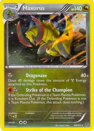 Haxorus - 69/101 (Cosmos Holo) (69) [Blister Exclusives] Holofoil - Deck Out Gaming