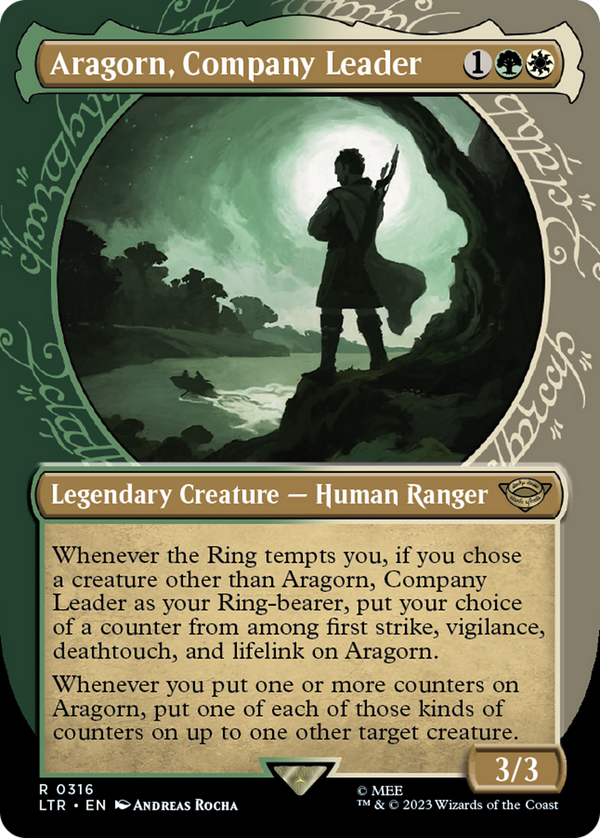 Aragorn, Company Leader (Showcase) (316) [The Lord of the Rings: Tales of Middle-earth] foil - Deck Out Gaming