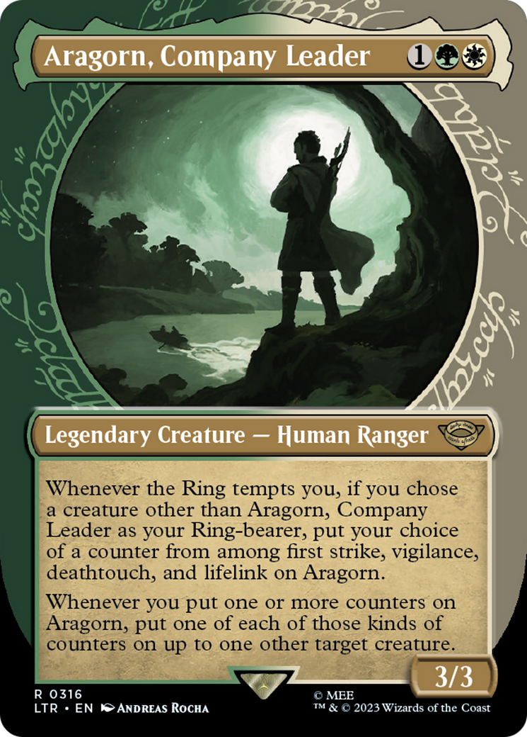 Aragorn, Company Leader (Showcase) (316) [The Lord of the Rings: Tales of Middle-earth] foil - Deck Out Gaming
