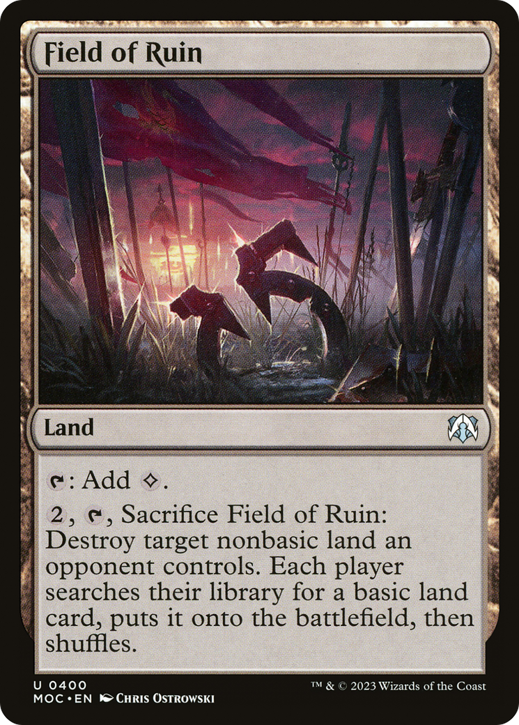 Field of Ruin (400) [March of the Machine Commander] - Deck Out Gaming