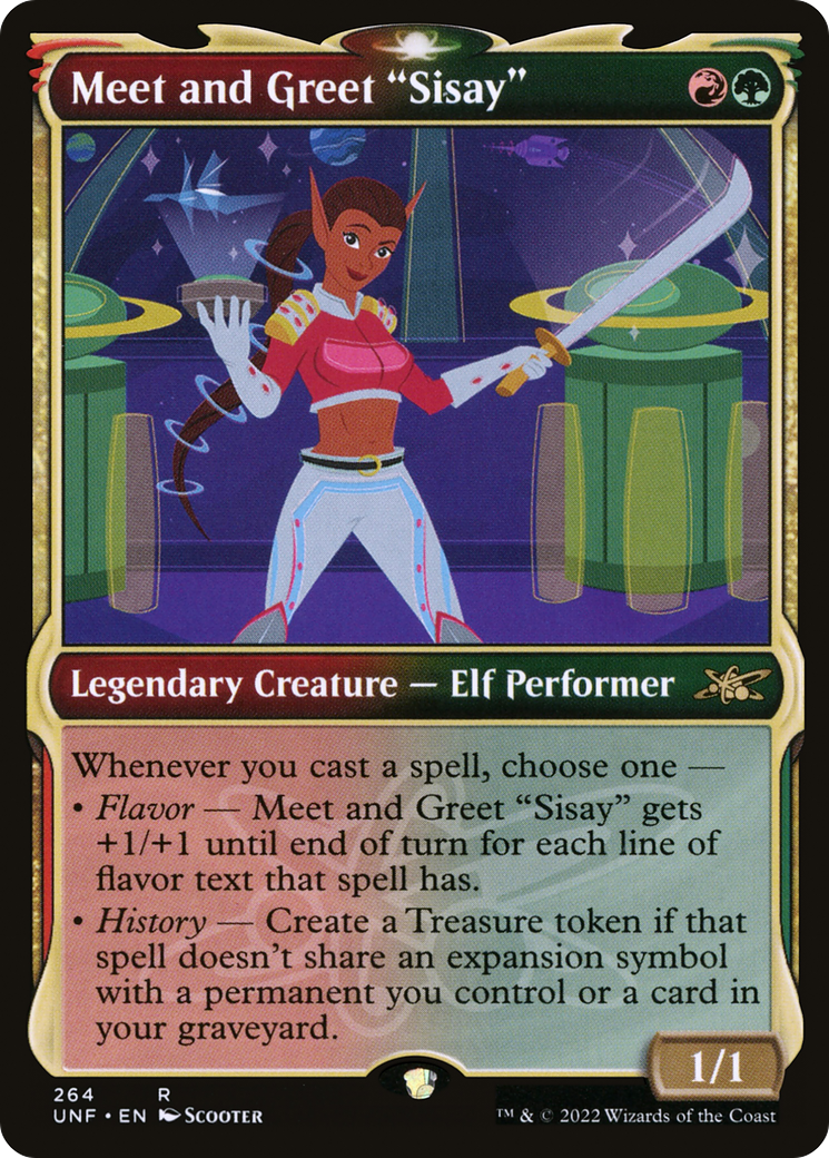 Meet and Greet "Sisay" (Showcase) (264) [Unfinity] foil - Deck Out Gaming