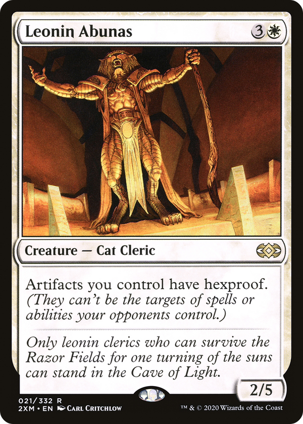 Leonin Abunas (21) [Double Masters] foil - Deck Out Gaming