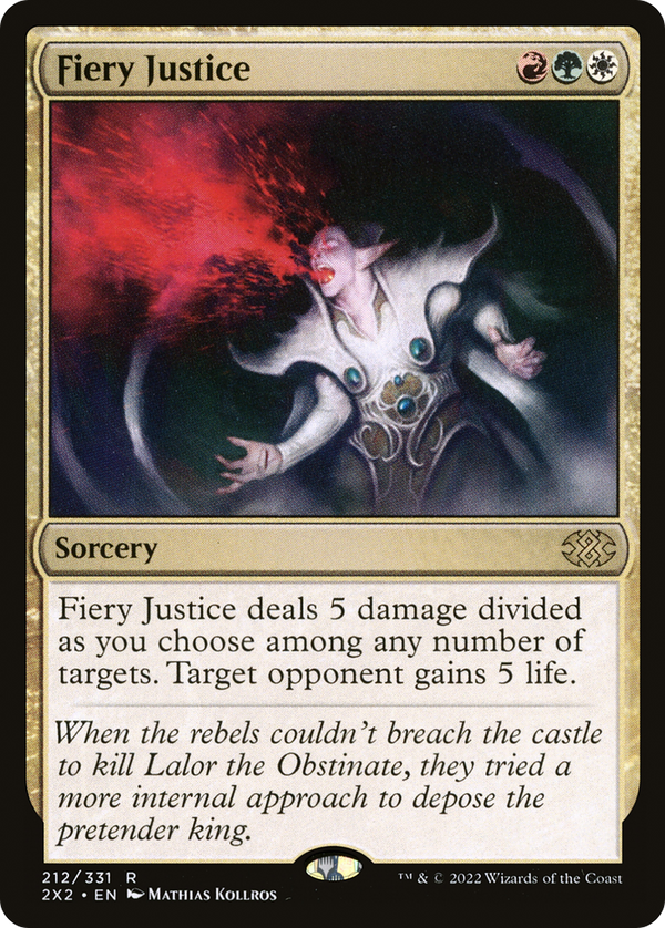 Fiery Justice (212) [Double Masters 2022] - Deck Out Gaming