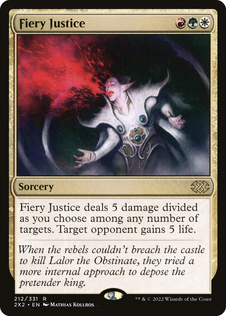 Fiery Justice (212) [Double Masters 2022] - Deck Out Gaming