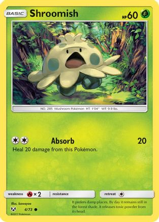 Shroomish (4) [Shining Legends] Reverse Holofoil - Deck Out Gaming