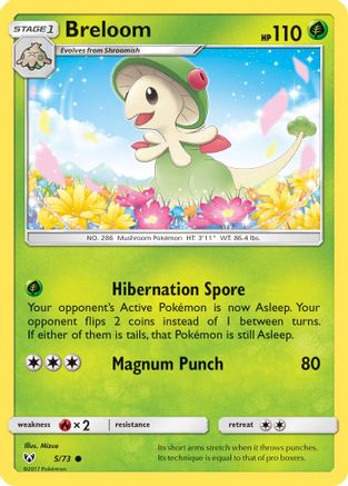 Breloom (5) [Shining Legends] Reverse Holofoil - Deck Out Gaming