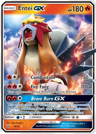 Entei GX (10) [Shining Legends] Holofoil - Deck Out Gaming