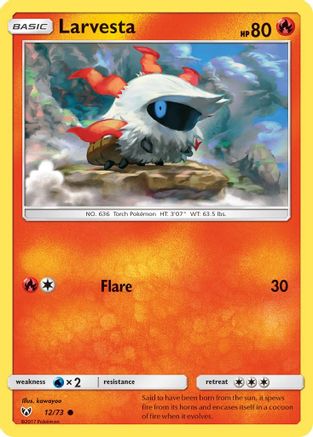 Larvesta (12) [Shining Legends] - Deck Out Gaming