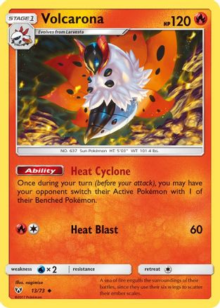 Volcarona (13) [Shining Legends] Reverse Holofoil - Deck Out Gaming