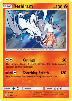 Reshiram (14) [Shining Legends] Reverse Holofoil - Deck Out Gaming