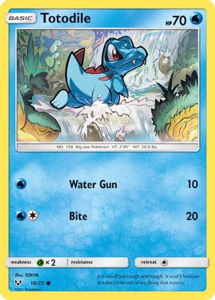 Totodile (18) [Shining Legends] Reverse Holofoil - Deck Out Gaming