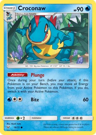 Croconaw (19) [Shining Legends] Reverse Holofoil - Deck Out Gaming