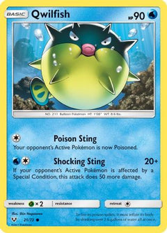 Qwilfish (21) [Shining Legends] Reverse Holofoil - Deck Out Gaming