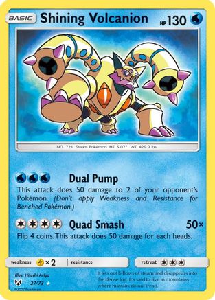 Shining Volcanion (27) [Shining Legends] Holofoil - Deck Out Gaming