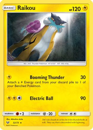 Raikou (32) [Shining Legends] Holofoil - Deck Out Gaming