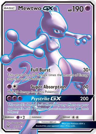 Mewtwo GX (Full Art) (72) [Shining Legends] Holofoil - Deck Out Gaming