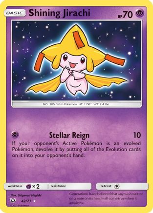 Shining Jirachi (42) [Shining Legends] Holofoil - Deck Out Gaming