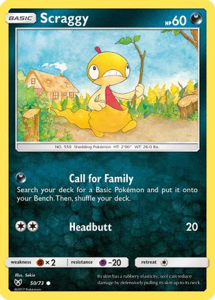 Scraggy (50) [Shining Legends] Reverse Holofoil - Deck Out Gaming