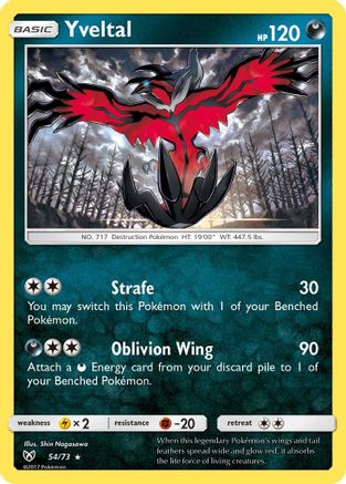 Yveltal (54) [Shining Legends] Reverse Holofoil - Deck Out Gaming