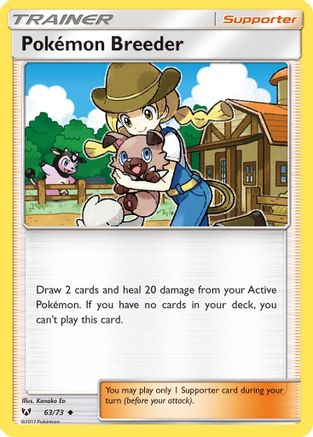 Pokemon Breeder (63/73) [Sun & Moon: Shining Legends] - Deck Out Gaming