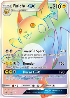 Raichu GX (Secret) (75) [Shining Legends] Holofoil - Deck Out Gaming