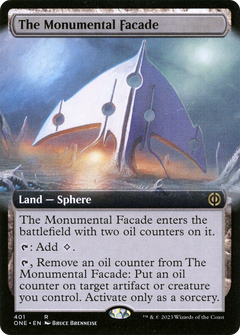 The Monumental Facade (Extended Art) (401) [Phyrexia: All Will Be One] foil - Deck Out Gaming