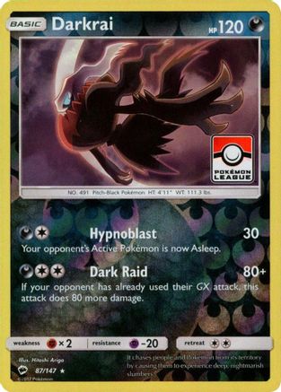 Darkrai - 87/147 (Pokemon League) (87) [League & Championship Cards] Reverse Holofoil - Deck Out Gaming