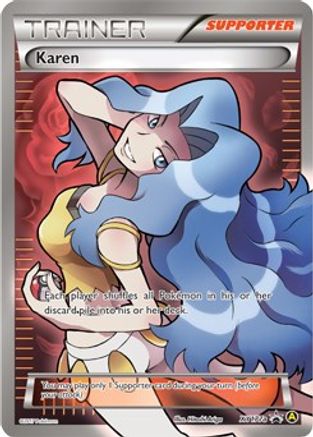 Karen - XY177a (XY177a) [Alternate Art Promos] Holofoil - Deck Out Gaming