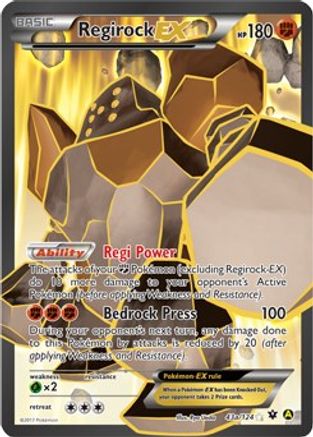 Regirock EX - 43a/124 (43a) [Alternate Art Promos] Holofoil - Deck Out Gaming