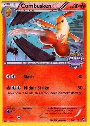 Combusken - 13/111 (Arena Cup Championships) (13) [League & Championship Cards] Reverse Holofoil - Deck Out Gaming