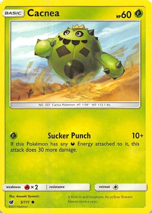 Cacnea (5) [SM - Crimson Invasion] Reverse Holofoil - Deck Out Gaming