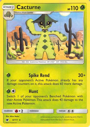 Cacturne (6) [SM - Crimson Invasion] - Deck Out Gaming