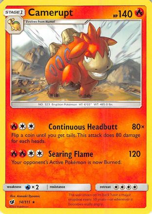 Camerupt (14) [SM - Crimson Invasion] Reverse Holofoil - Deck Out Gaming